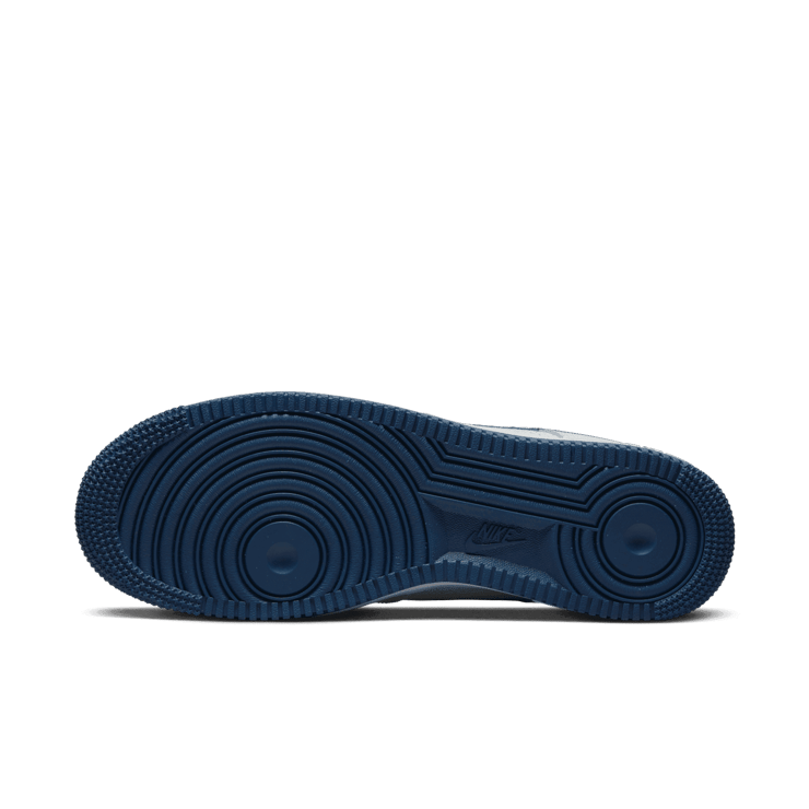 Nike Air Force 1 '07 Low Embroidered Swoosh Photon Dust Midnight Navy Angle 0