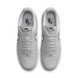 Nike Air Force 1 '07 Low Embroidered Swoosh Photon Dust Midnight Navy Angle 1
