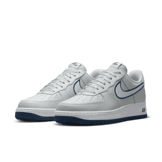 Nike Air Force 1 '07 Low Embroidered Swoosh Photon Dust Midnight Navy Angle 2