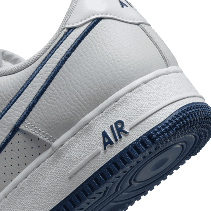 Nike Air Force 1 '07 Low Embroidered Swoosh Photon Dust Midnight Navy Angle 5