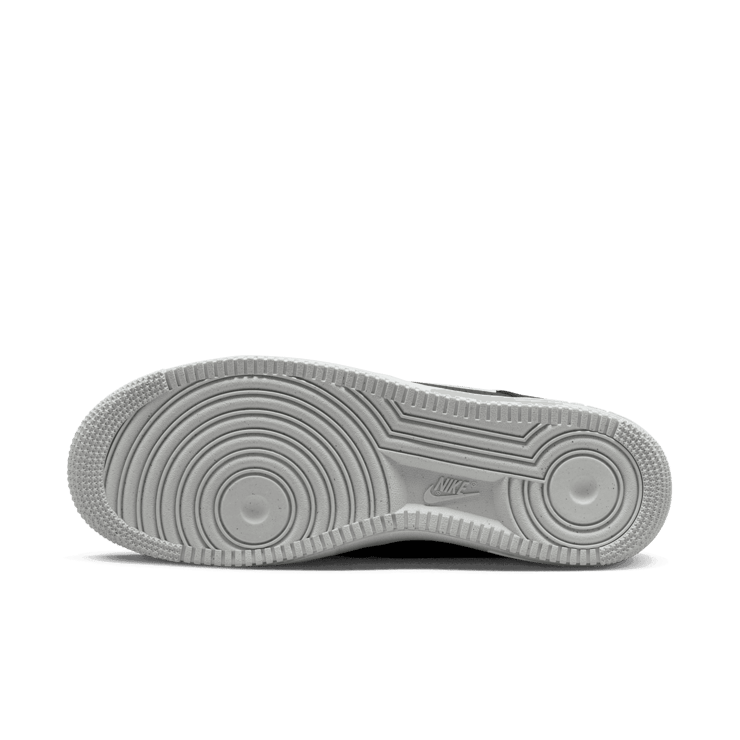 Nike Air Force 1 '07 Low Embroidered Swoosh Black White Angle 0