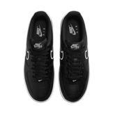Nike Air Force 1 '07 Low Embroidered Swoosh Black White Angle 1
