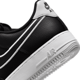 Nike Air Force 1 '07 Low Embroidered Swoosh Black White Angle 5
