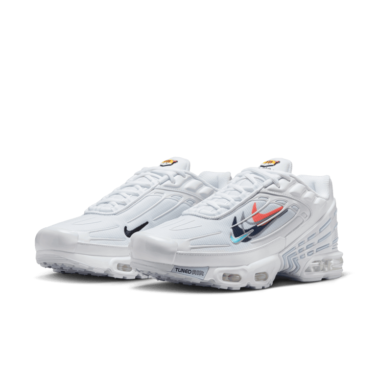 Nike Air Max Plus 3 Quadruple Swoosh White Angle 2