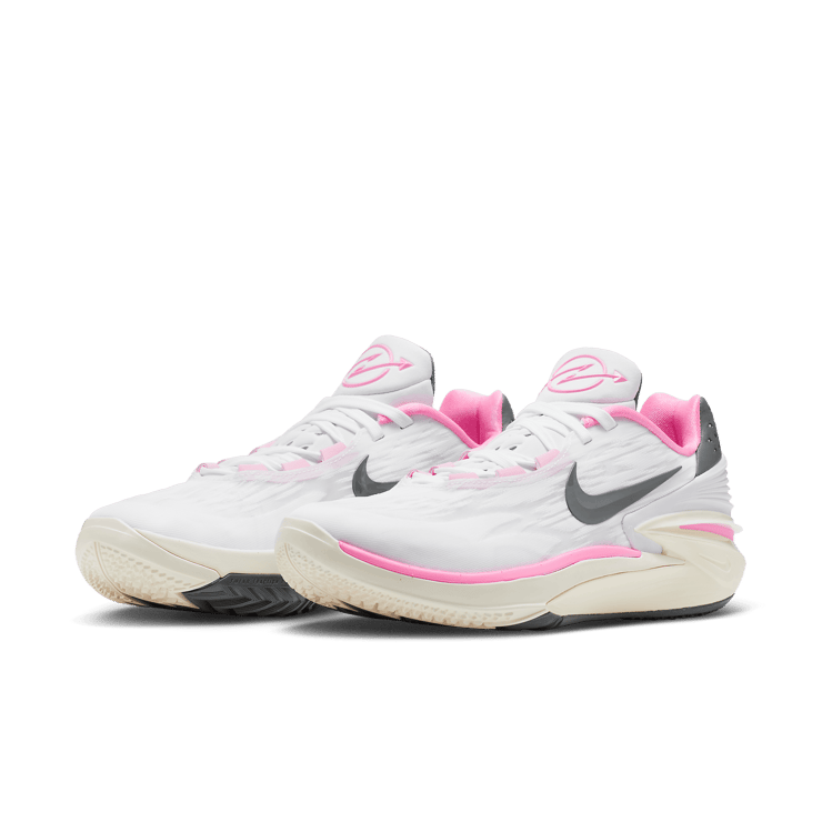 Nike Air Zoom GT Cut 2 White Grey Pink Angle 2