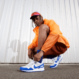 Nike Air Pegasus 89 White Racer Blue Angle 0