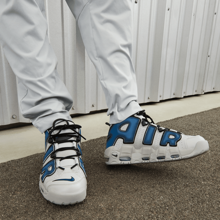 Nike Air More Uptempo Light Iron Ore Industrial Blue Angle 0