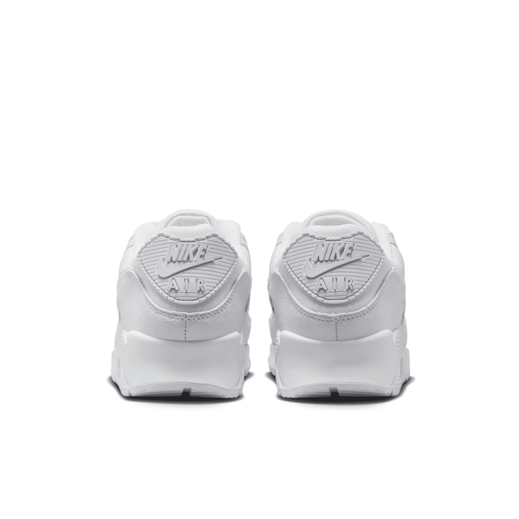 Nike Air Max 90 Premium White Metallic Silver Angle 4