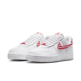 Nike Air Force 1 Low Gingham White Mystic Red (W) Angle 3