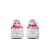 Nike Air Force 1 Low Gingham White Mystic Red (W) Angle 4