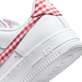 Nike Air Force 1 Low Gingham White Mystic Red (W) Angle 6