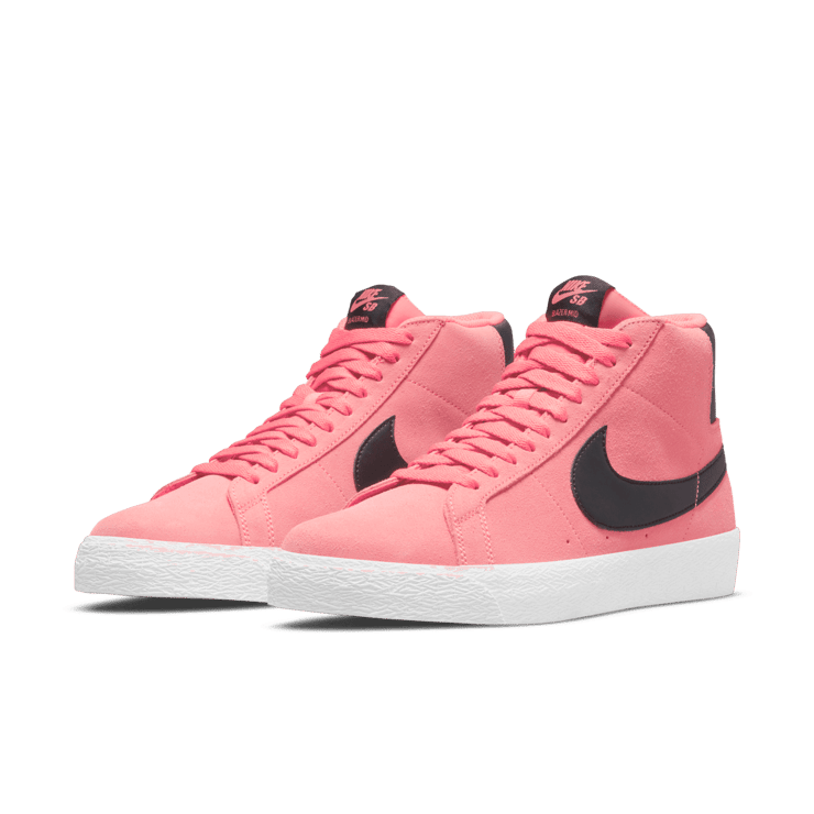 Nike SB Blazer Mid Pink Black Angle 2