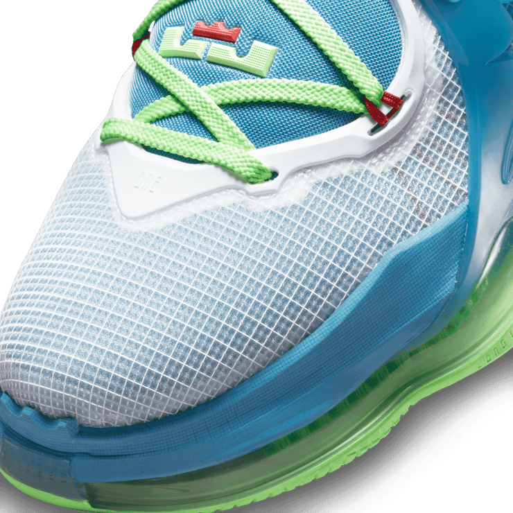 Nike Lebron 19 Dutch Blue Lime Glow Angle 4