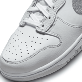 Nike Dunk High Glitter Swoosh White Grey Fog (W) Angle 0