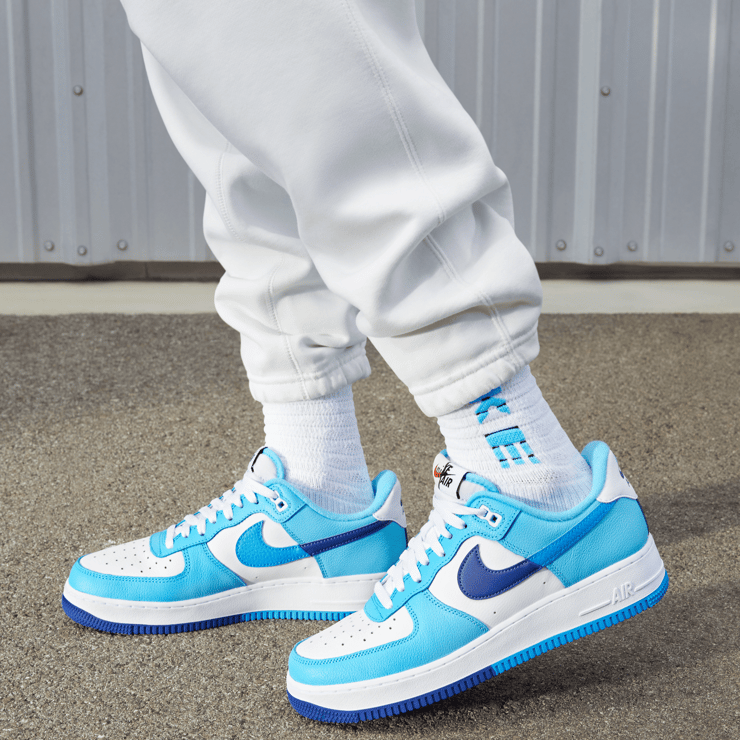 Nike Air Force Low Split Light Photo Blue Deep Royal Blue