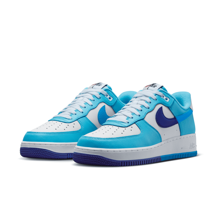 Nike Air Force 1 Low Split Light Photo Blue Deep Royal Blue Angle 3
