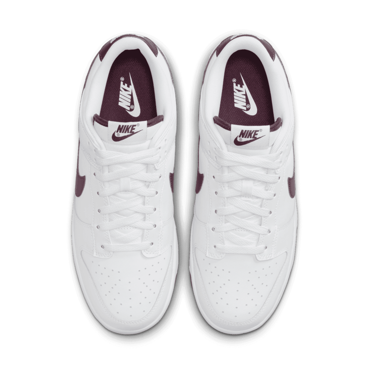 Nike Dunk Low White Night Maroon Angle 2