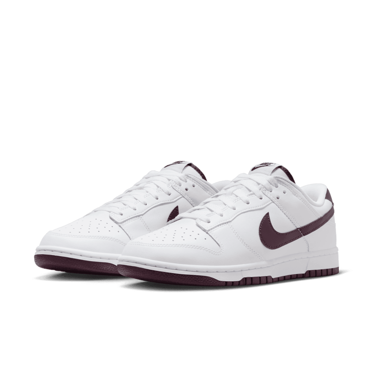 Nike Dunk Low White Night Maroon Angle 3