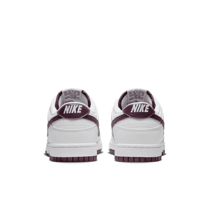 Nike Dunk Low White Night Maroon Angle 4