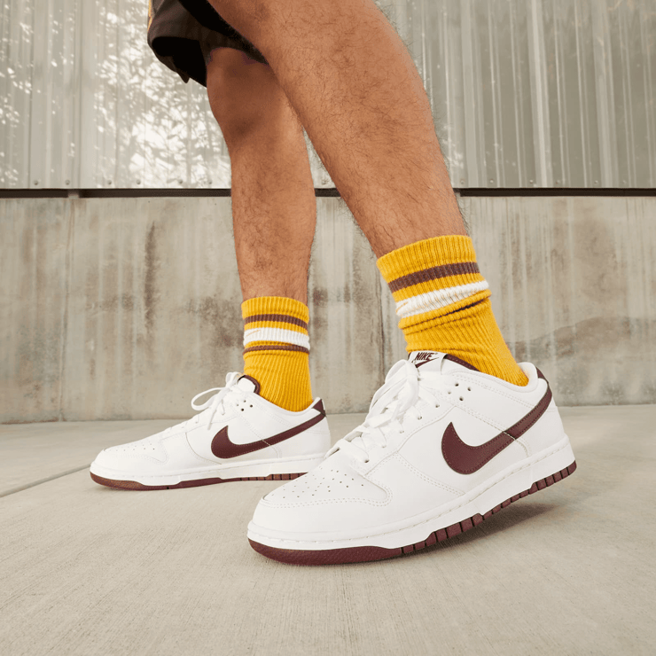 Nike Dunk Low White Night Maroon Angle 7