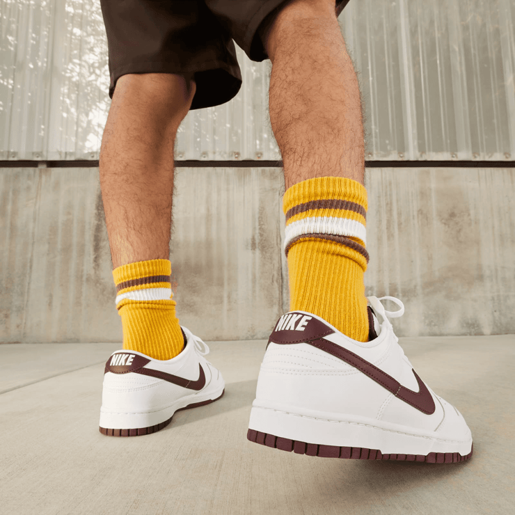 Nike Dunk Low White Night Maroon Angle 8