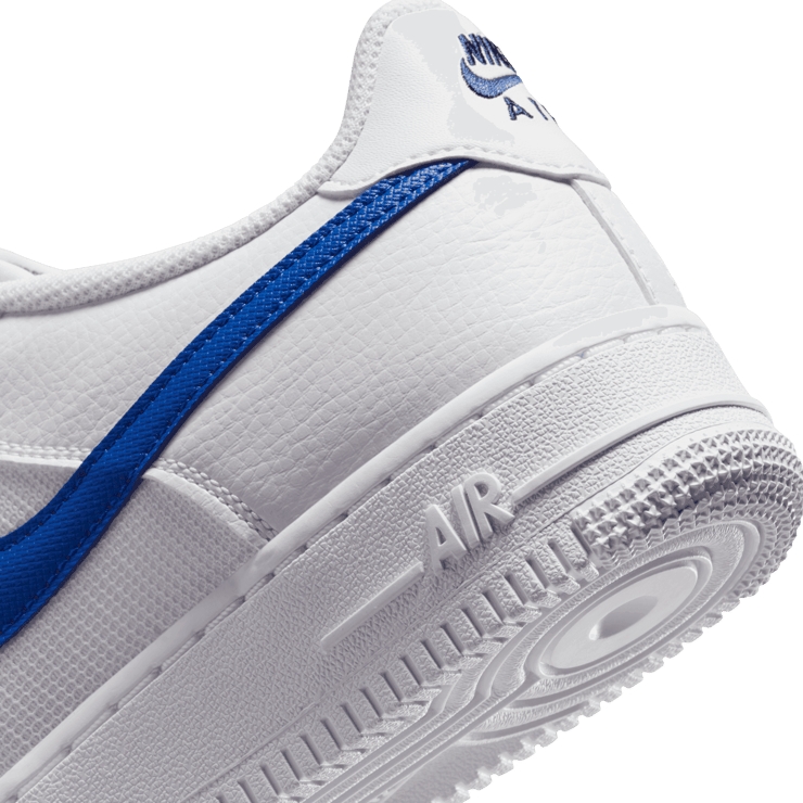 Nike Air Force 1 Low White Game Royal Midnight Navy (GS) Angle 5