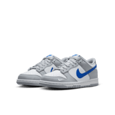 Nike Dunk Low Mini Swoosh Wolf Grey Game Royal (GS) Angle 2