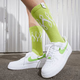 Nike Air Force 1 Low White Action Green (W) Angle 7