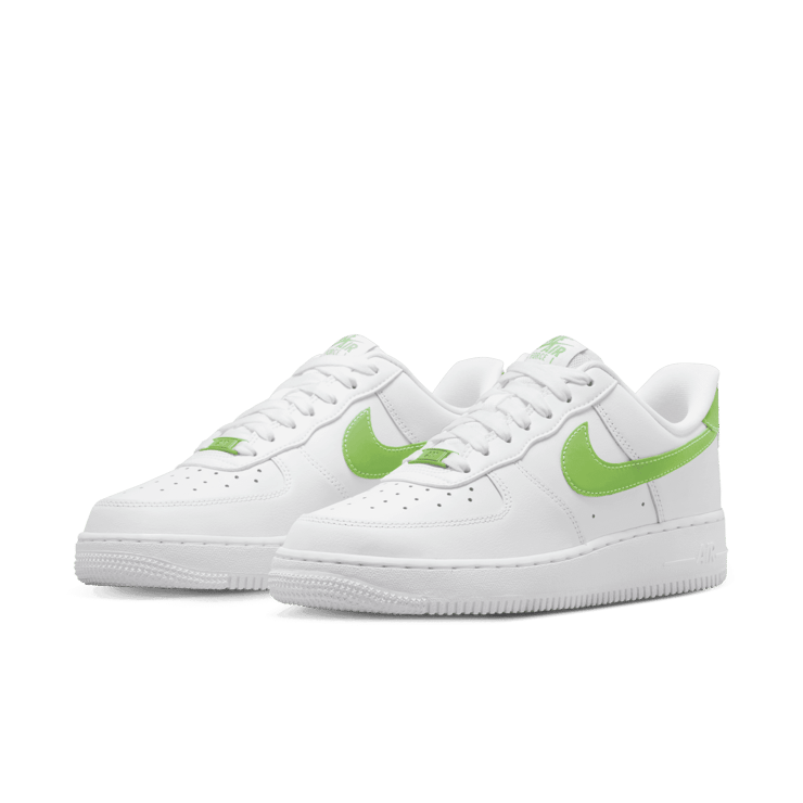 Nike Air Force 1 Low White Action Green (W) Angle 3
