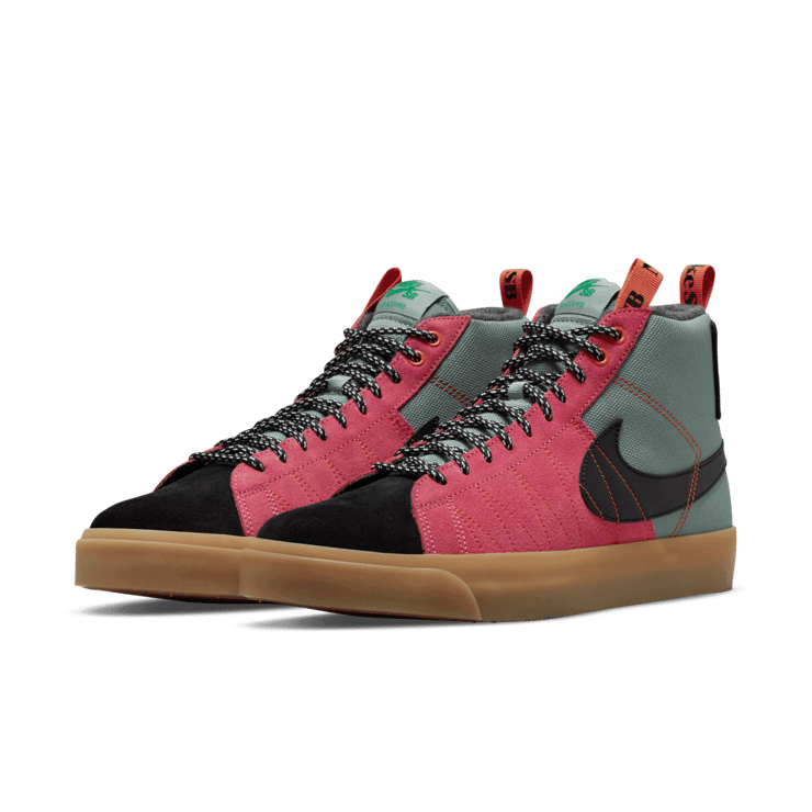 Nike SB Zoom Blazer Mid PRM Acclimate Jade Smoke Angle 2