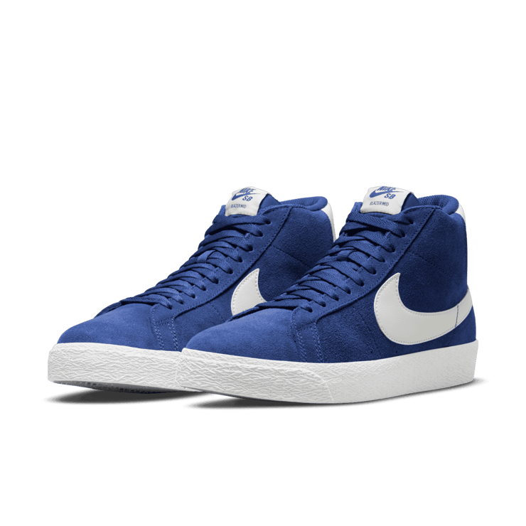 Nike SB Blazer Mid Royal Blue White Angle 2