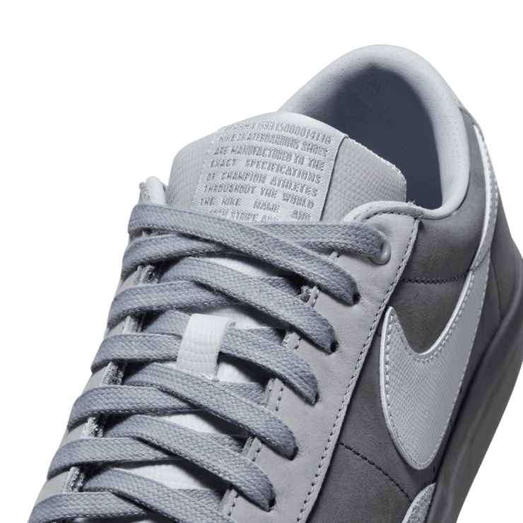 Nike SB Blazer Low FOURTY PERCENT AGAINST RIGHTS Grey Angle 6