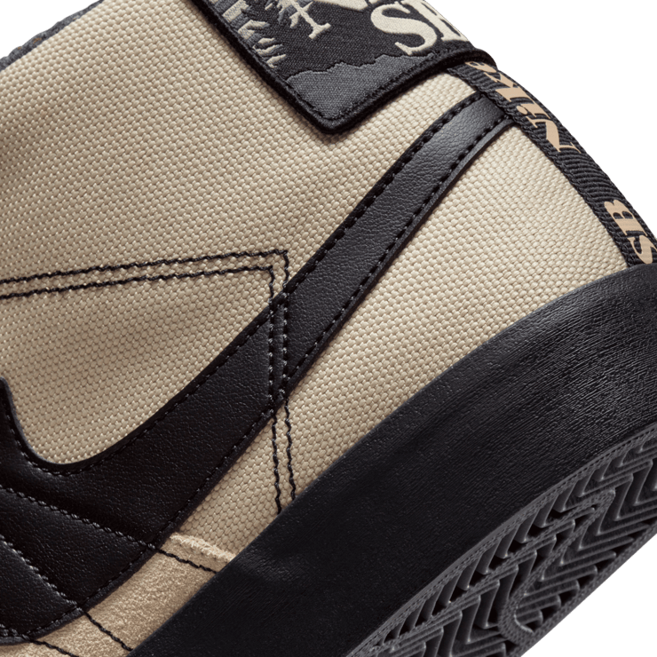 Nike SB Zoom Blazer Mid PRM Acclimate Rattan Black Angle 5