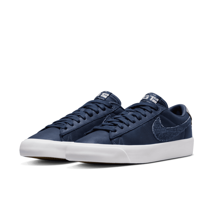 Nike SB Zoom Blazer Low Pro GT Denim Swoosh Angle 2