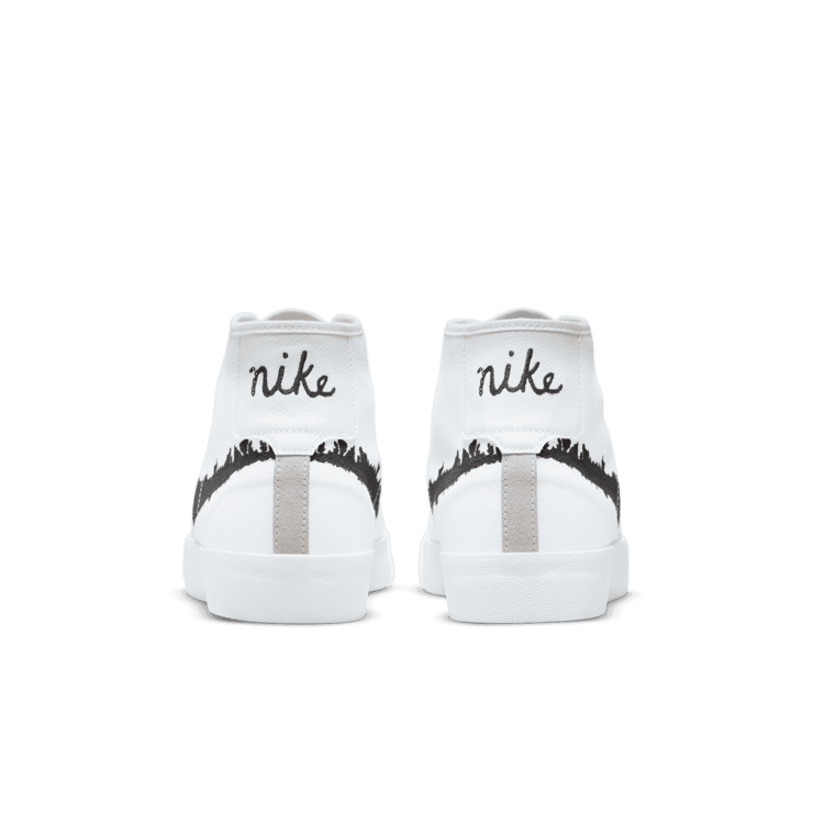 Nike SB Blazer Court Mid PRM White Black Angle 3