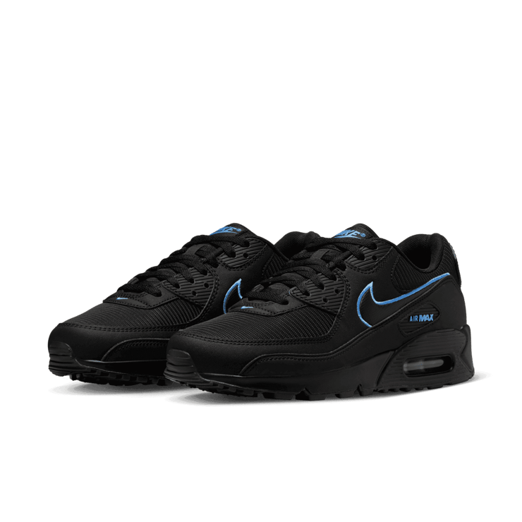 Nike Air Max 90 Black University Blue Angle 2