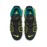 Nike Air More Uptempo Black Volt Geode Teal (GS) Angle 1