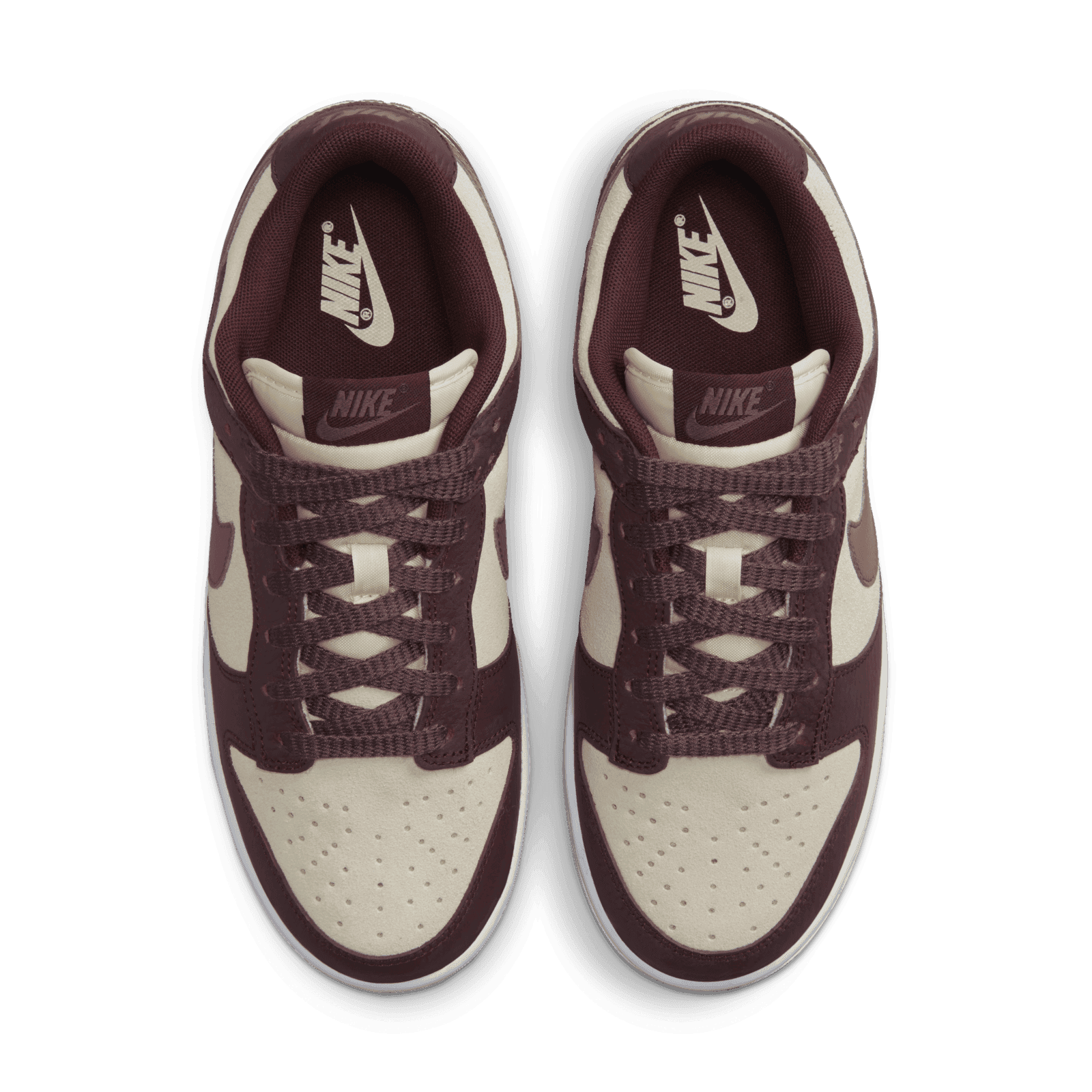 nike dunk plum white laces
