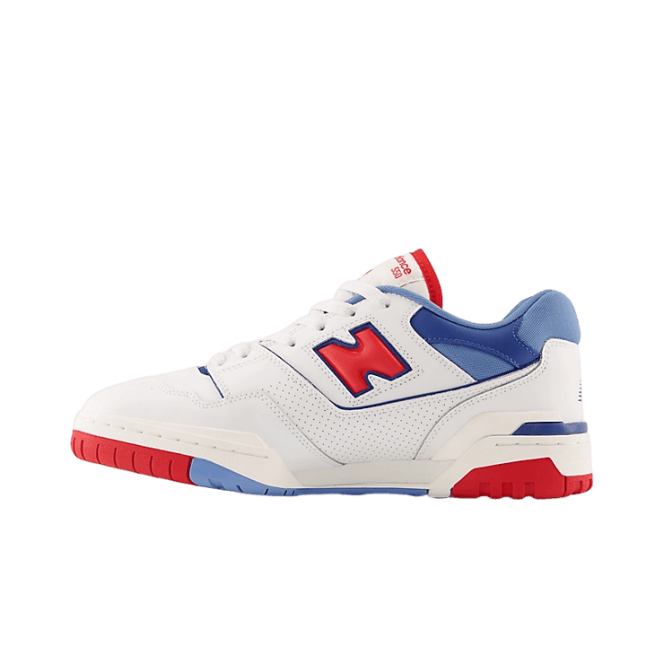 New Balance 550 White Red Blue Angle 0