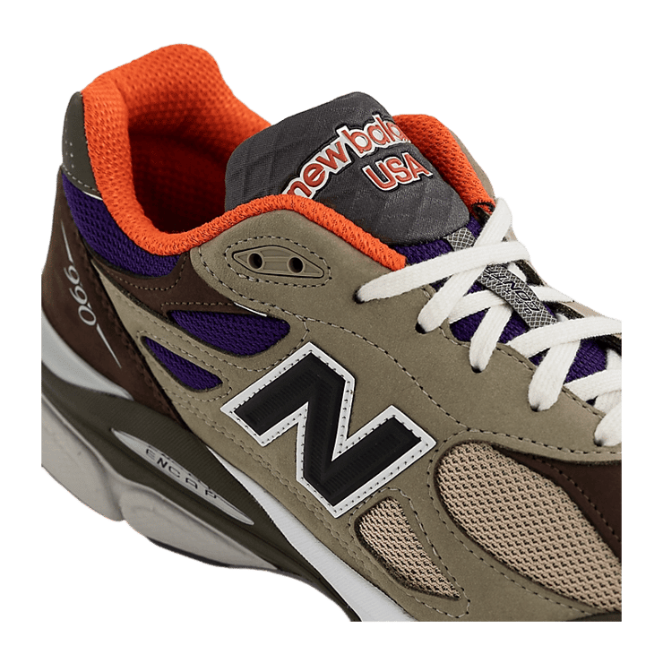 New Balance 990v3 Made In USA By Teddy Santis Khaki Orange - M990BT3 New Balance 990v3 Made In USA By Teddy Santis Khaki Orange - M990BT3