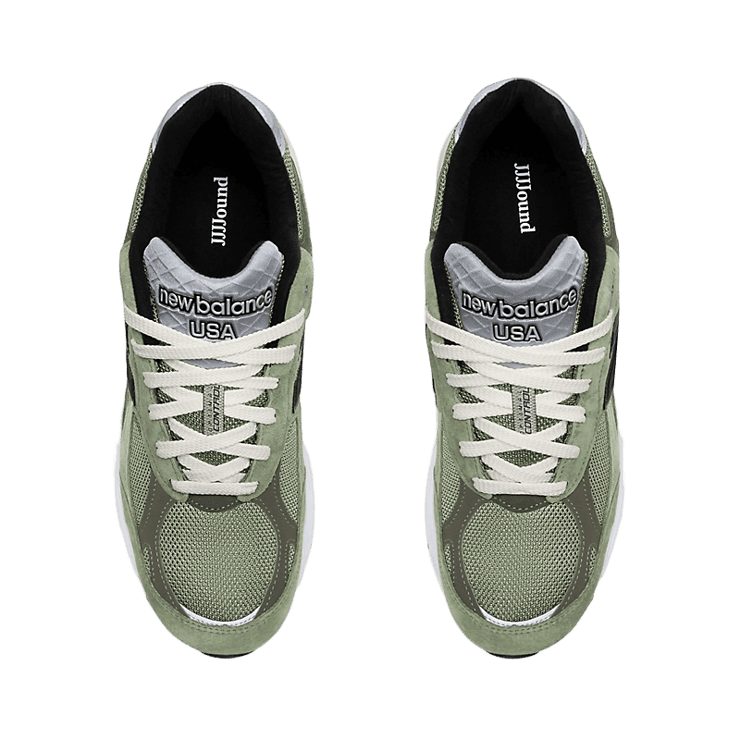 New Balance 990v3 JJJJound Olive Angle 1