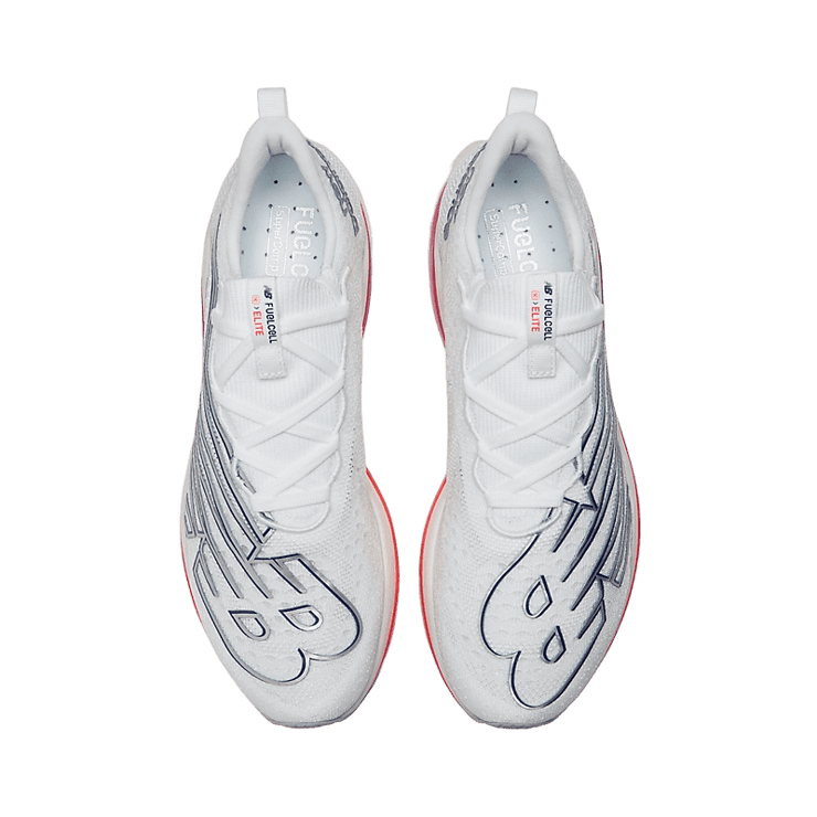 New Balance FuelCell SC Elite V3 White/Victory Blue Angle 1
