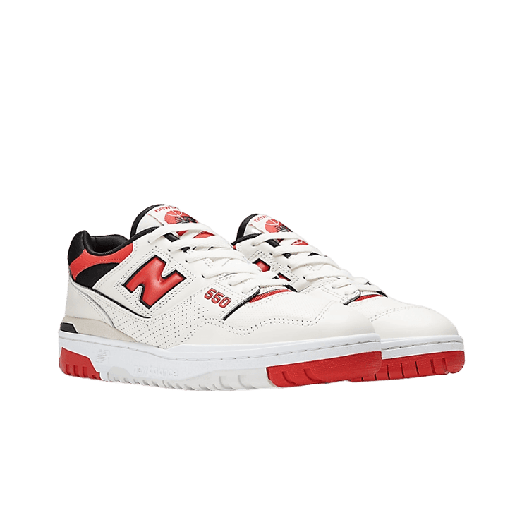 New Balance 550 Off White Chile Red Angle 2