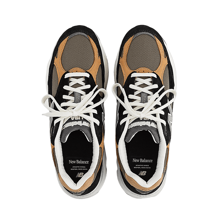 New Balance 990v3 Made In USA By Teddy Santis Black Brown Angle 0