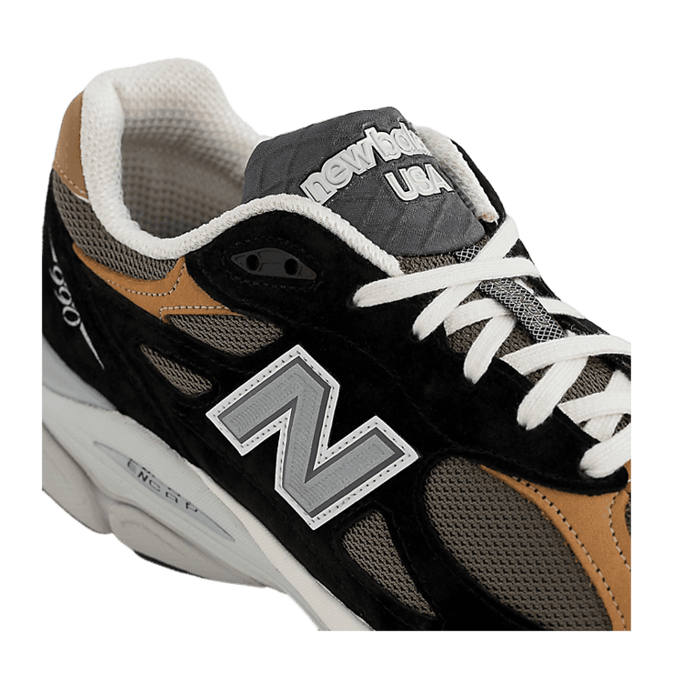New Balance 990v3 Made In USA By Teddy Santis Black Brown Angle 4