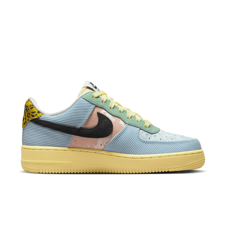 Nike Air Force 1 Low Celestine Blue and Lemon Wash (W) Angle 1