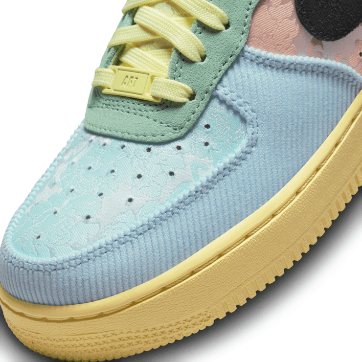 Nike Air Force 1 Low Celestine Blue and Lemon Wash (W) Angle 5