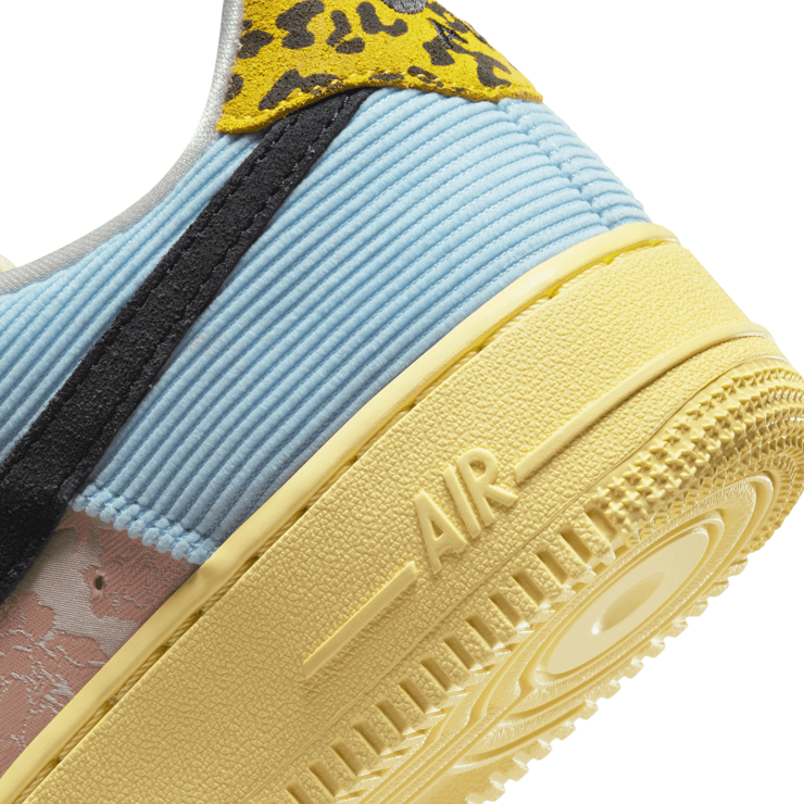 Nike Air Force 1 Low Celestine Blue and Lemon Wash (W) Angle 6