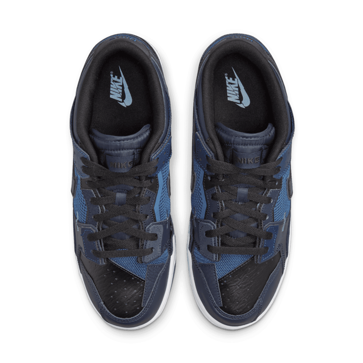 Nike Dunk Low Scrap Black Navy Angle 1