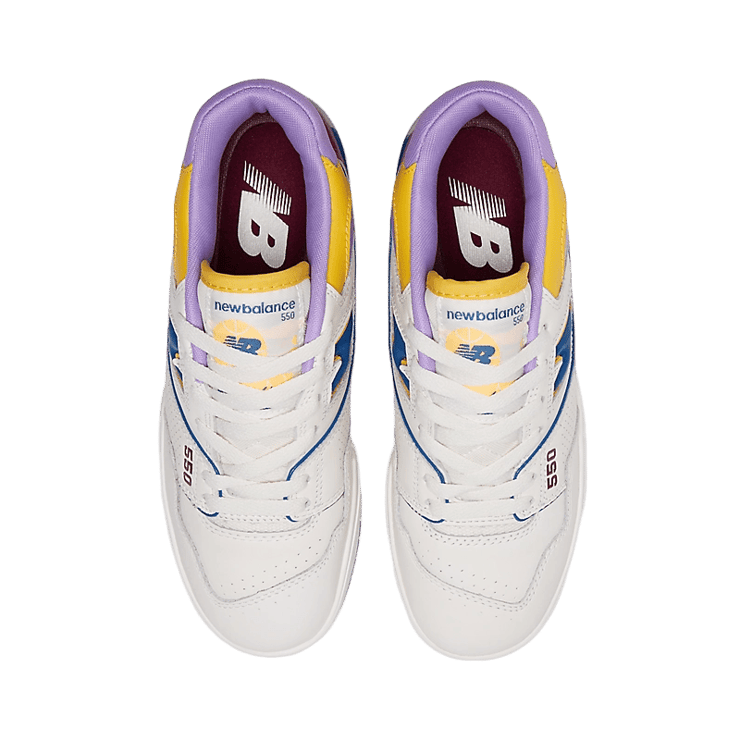 New Balance 550 White Multi-Color (W) Angle 1